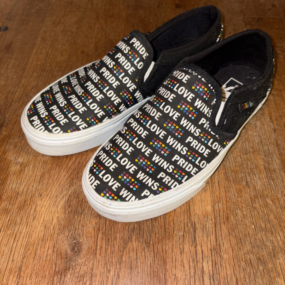 Vans Black Pride Slip-On Sneakers